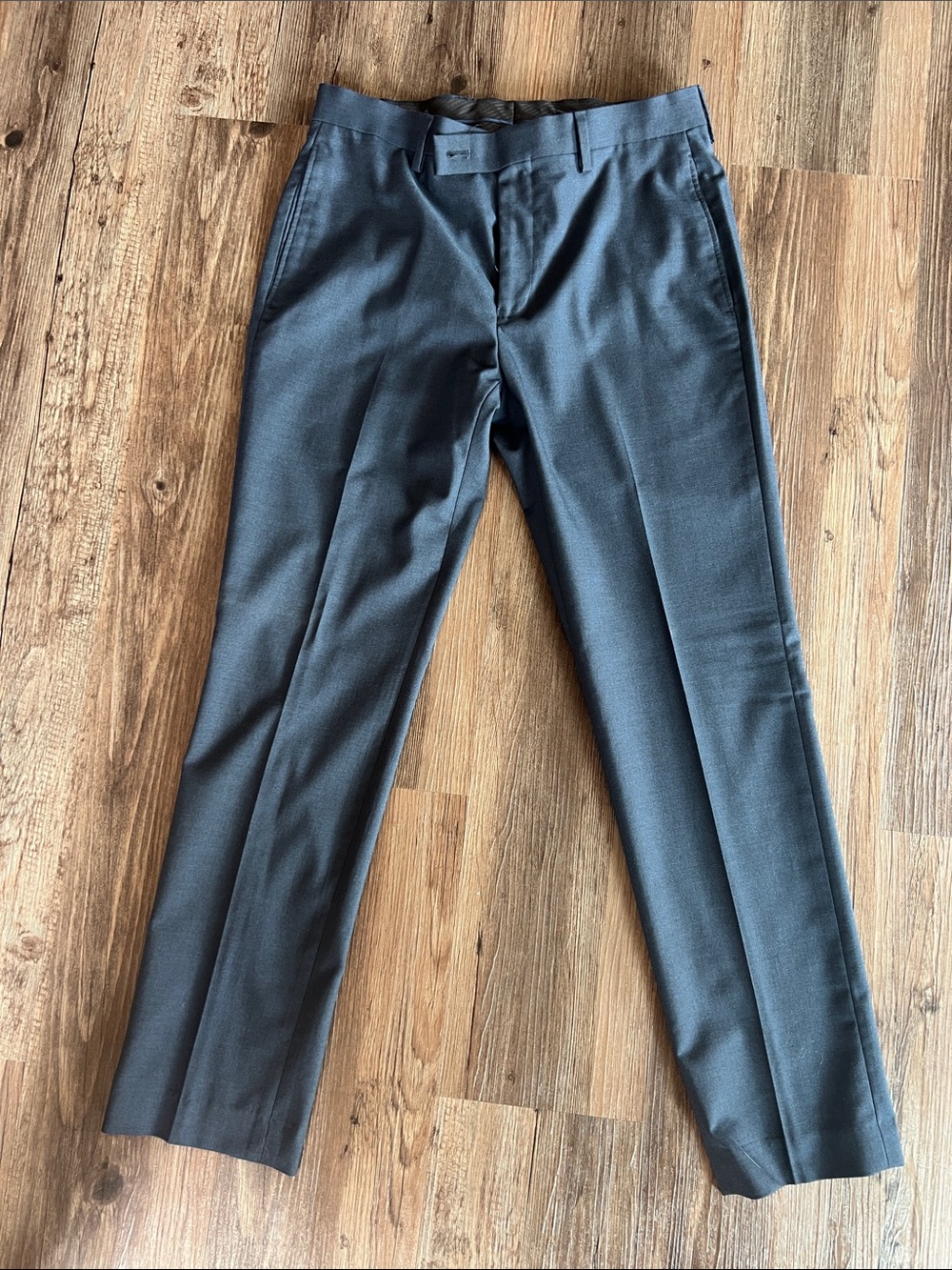 Calvin Klein Men's Dark Gray Dress Pants